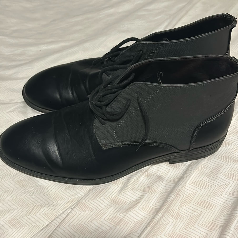 Andrew Fezza Black & Gray Boots - 10